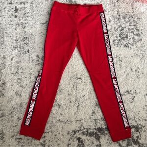 Abercrombie Kids Red Leggings